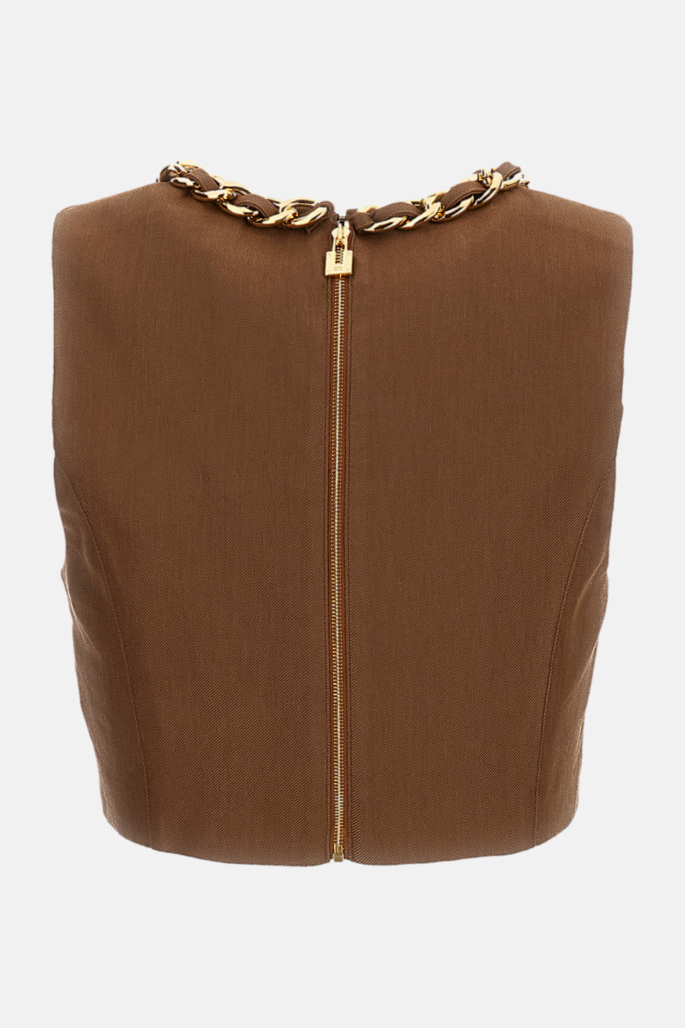 Elisabetta Franchi Top Brown Li Vi Ea