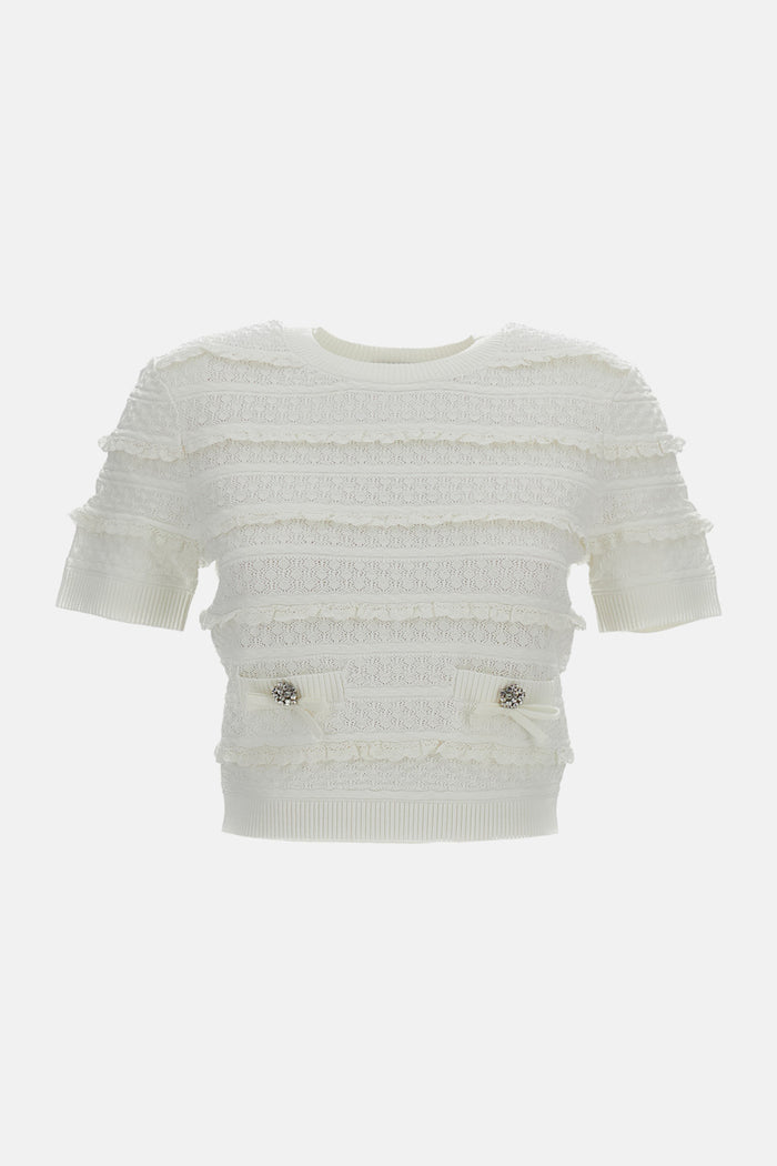 Self-portrait T-shirts and Polos White Vi Pes