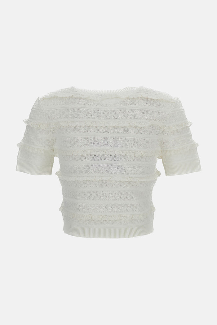 Self-portrait T-shirts and Polos White Vi Pes