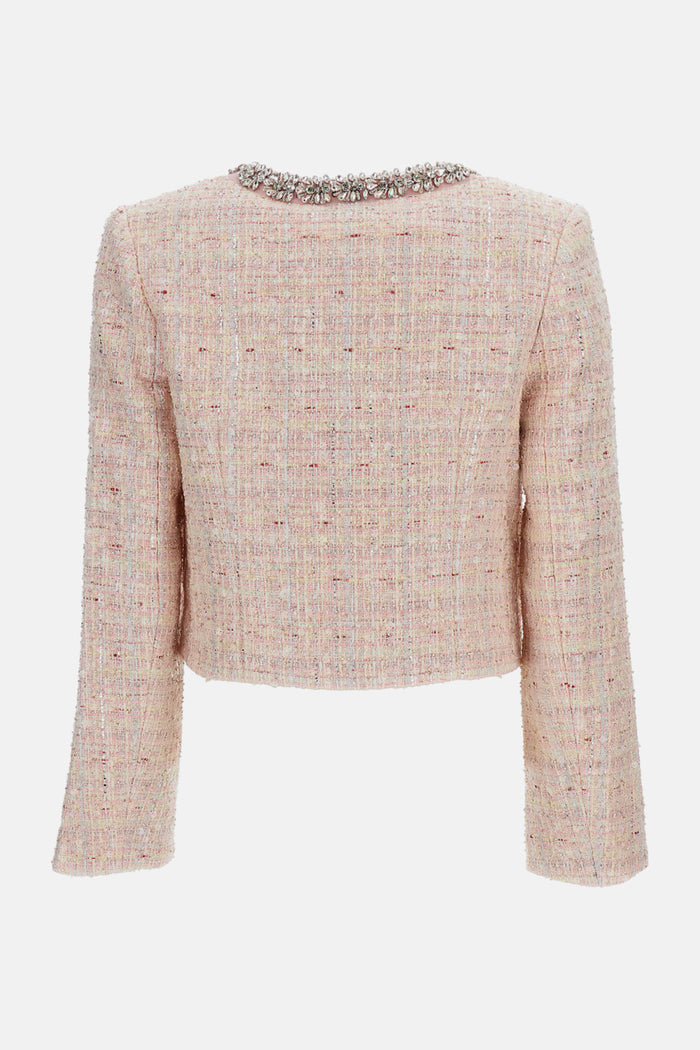 Self-portrait Jackets Pink Co Pes Pc Mes Fibre Pa