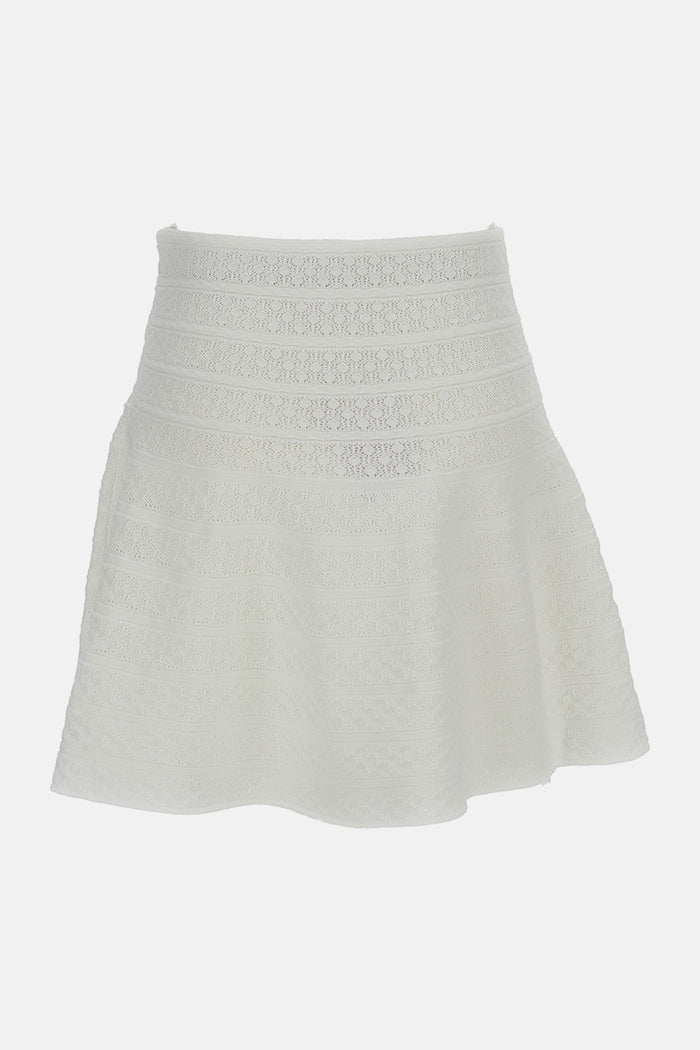 Self-portrait Skirts White Vi Pes