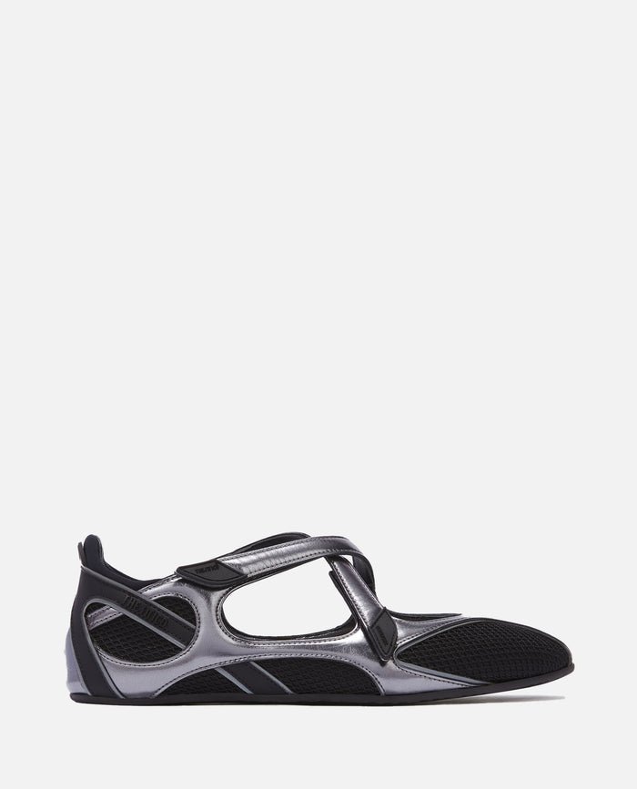 The Attico Flat Shoes Black Pu Pl