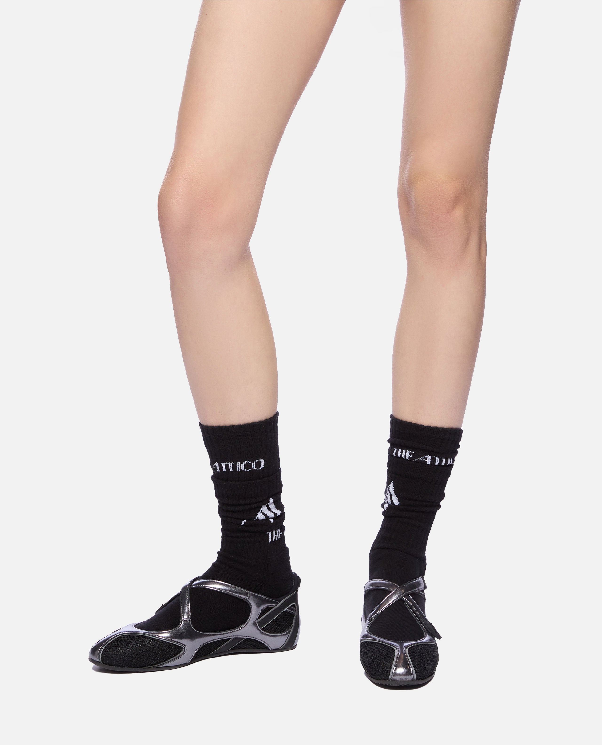 The Attico Flat Shoes Black Pu Pl