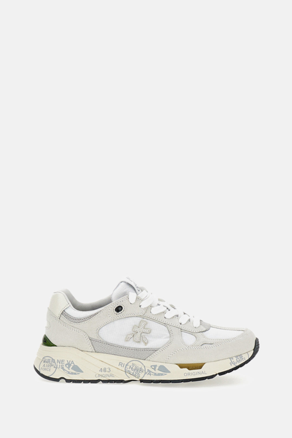 Premiata Sneakers White Calf Leather Pa Pu