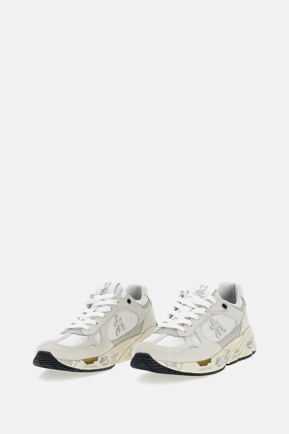 Premiata Sneakers White Calf Leather Pa Pu