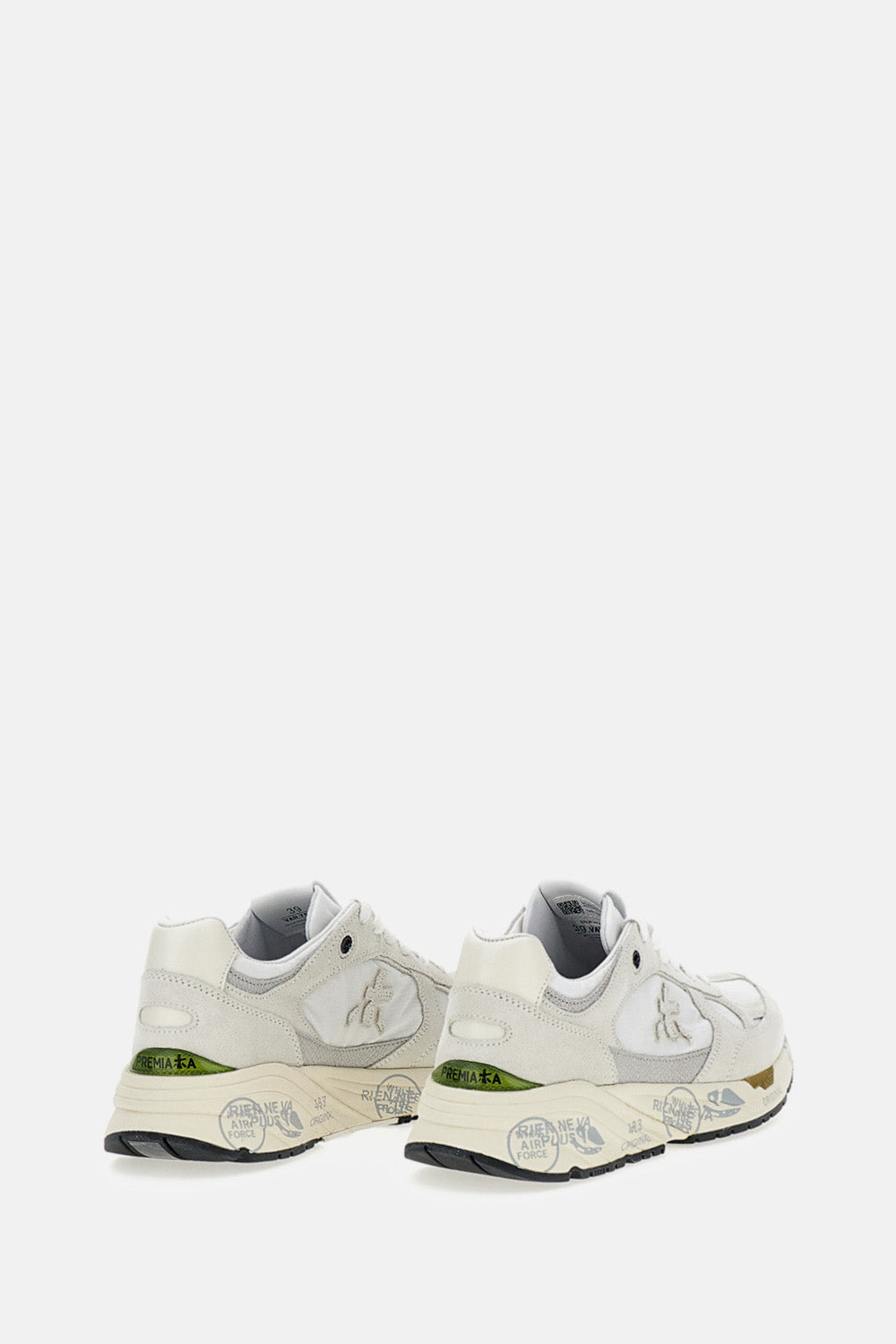 Premiata Sneakers White Calf Leather Pa Pu