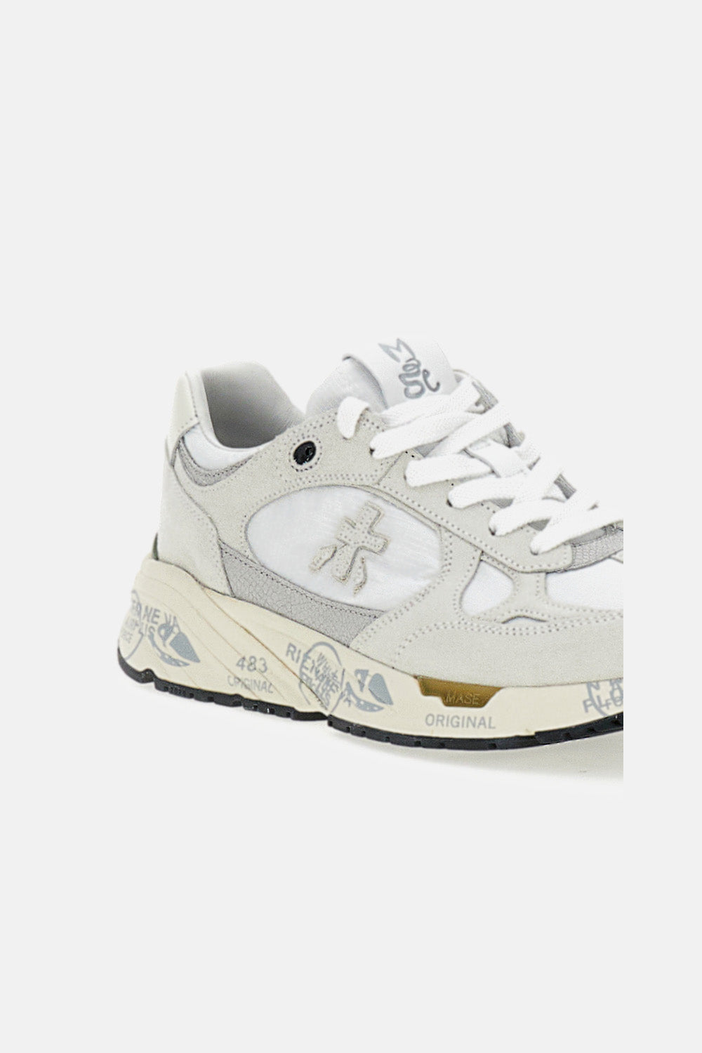 Premiata Sneakers White Calf Leather Pa Pu