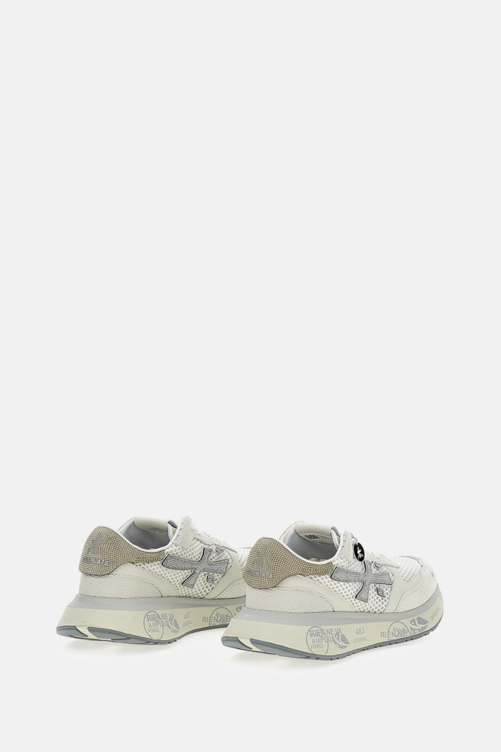 Premiata Sneakers White Pu Pl Calf Leather