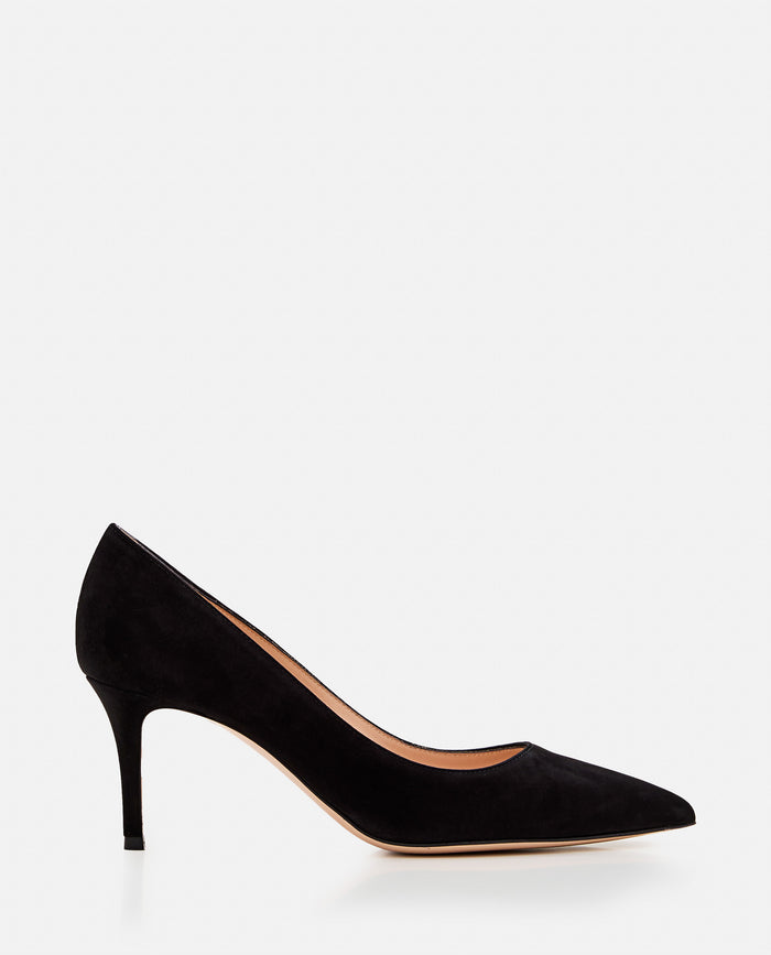 Gianvito Rossi With Heel Black Suede Leather