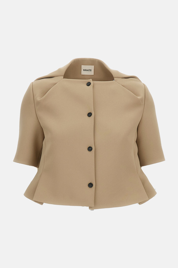 Khaite Jackets Beige Poliestere