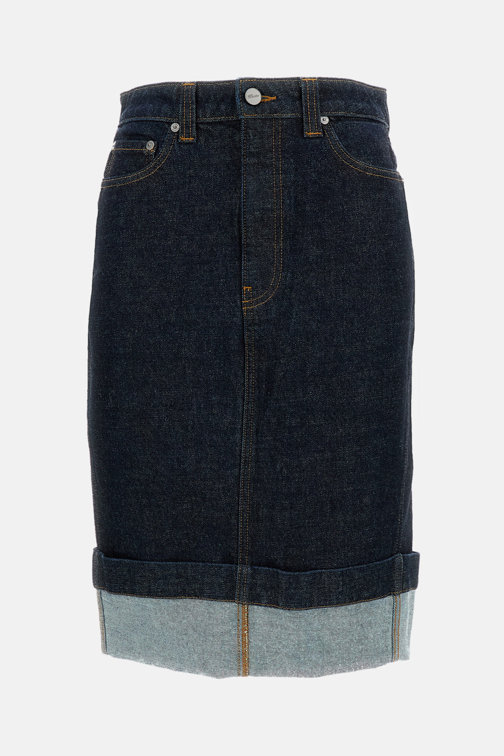 Khaite Skirts Blue Cotone Poliammide