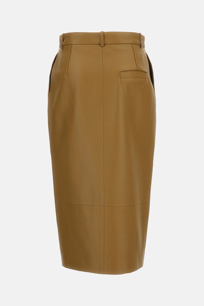Khaite Skirts Brown 100 % Pelle