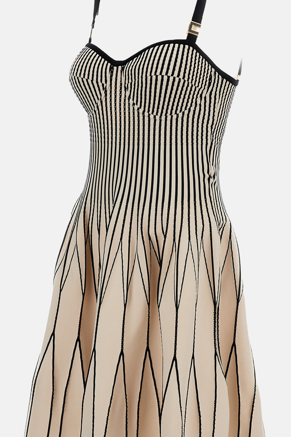 Elisabetta Franchi Dresses Beige Vi Pa Ea