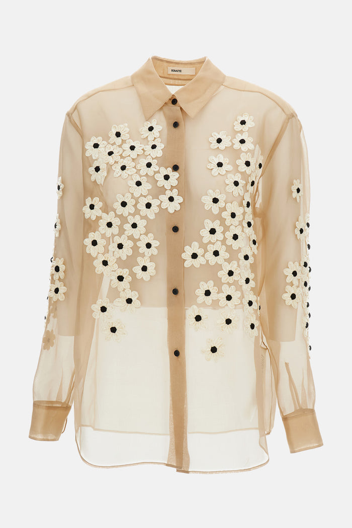 Khaite Shirts Beige Seta
