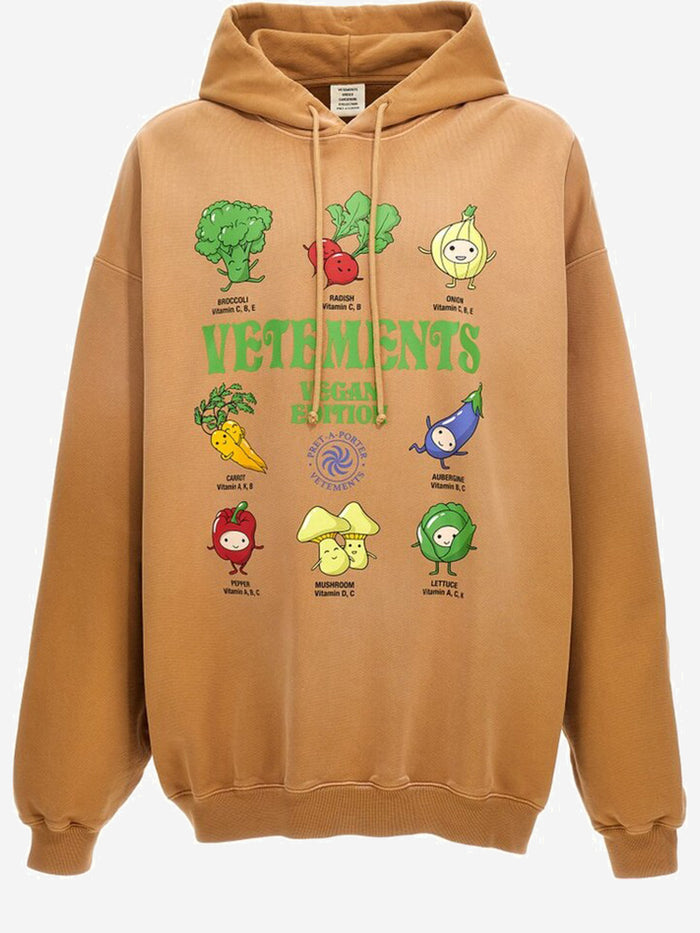 Vetements Sweaters Brown Cotton