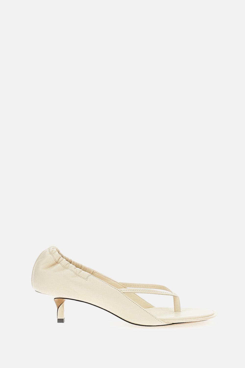 Jacquemus With Heel White Lamb Leather