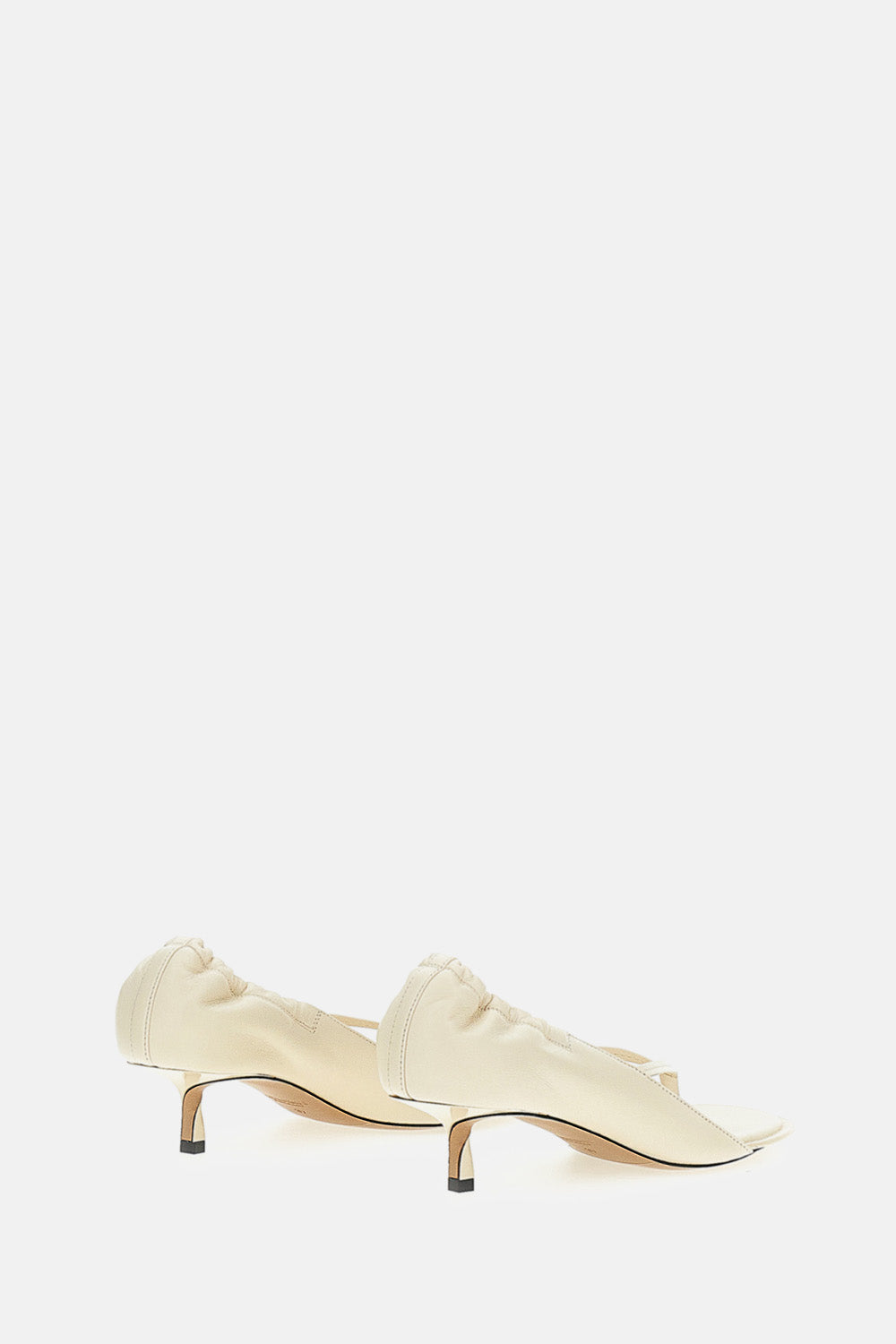 Jacquemus With Heel White Lamb Leather