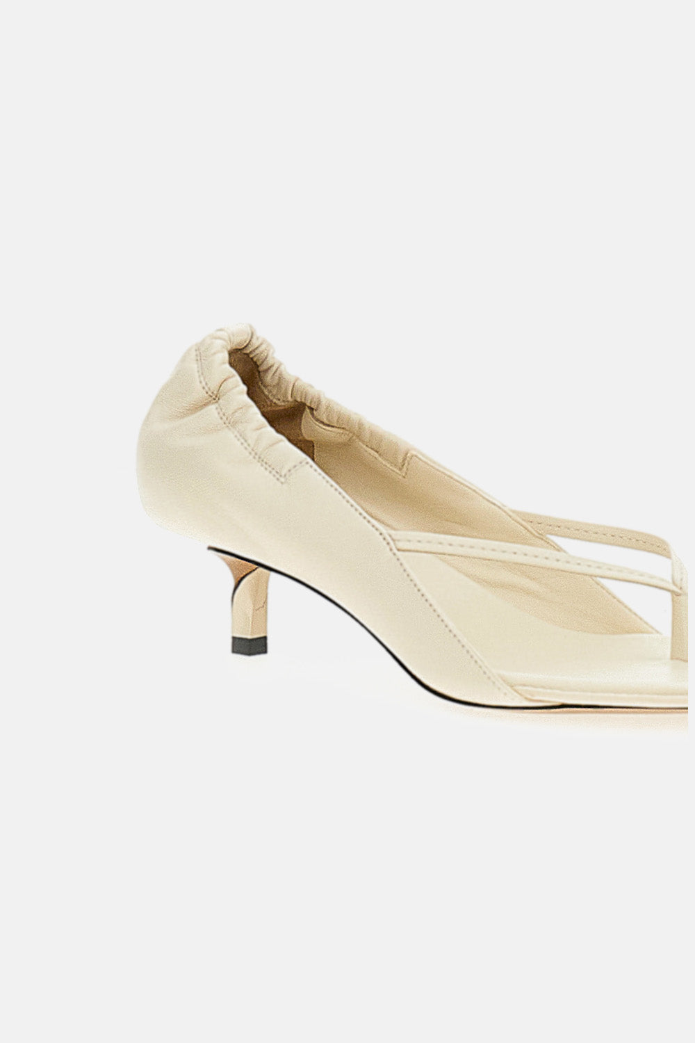 Jacquemus With Heel White Lamb Leather