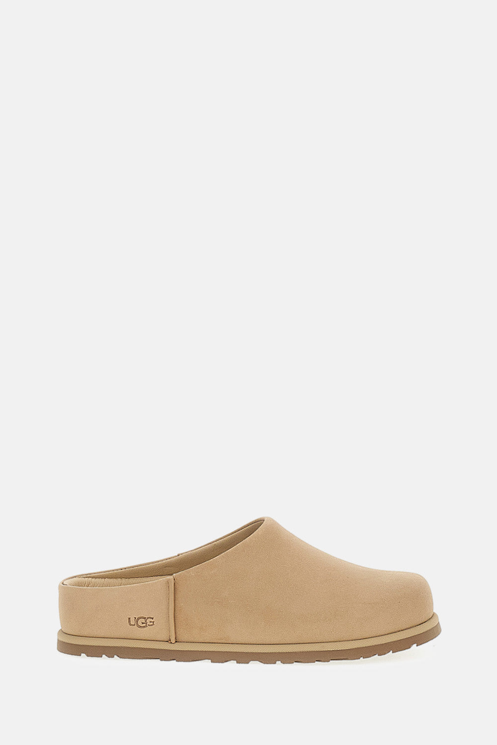 Ugg Flat Shoes Beige Leather