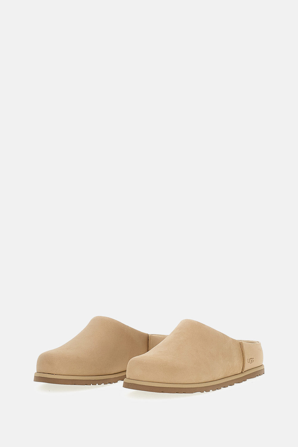 Ugg Flat Shoes Beige Leather