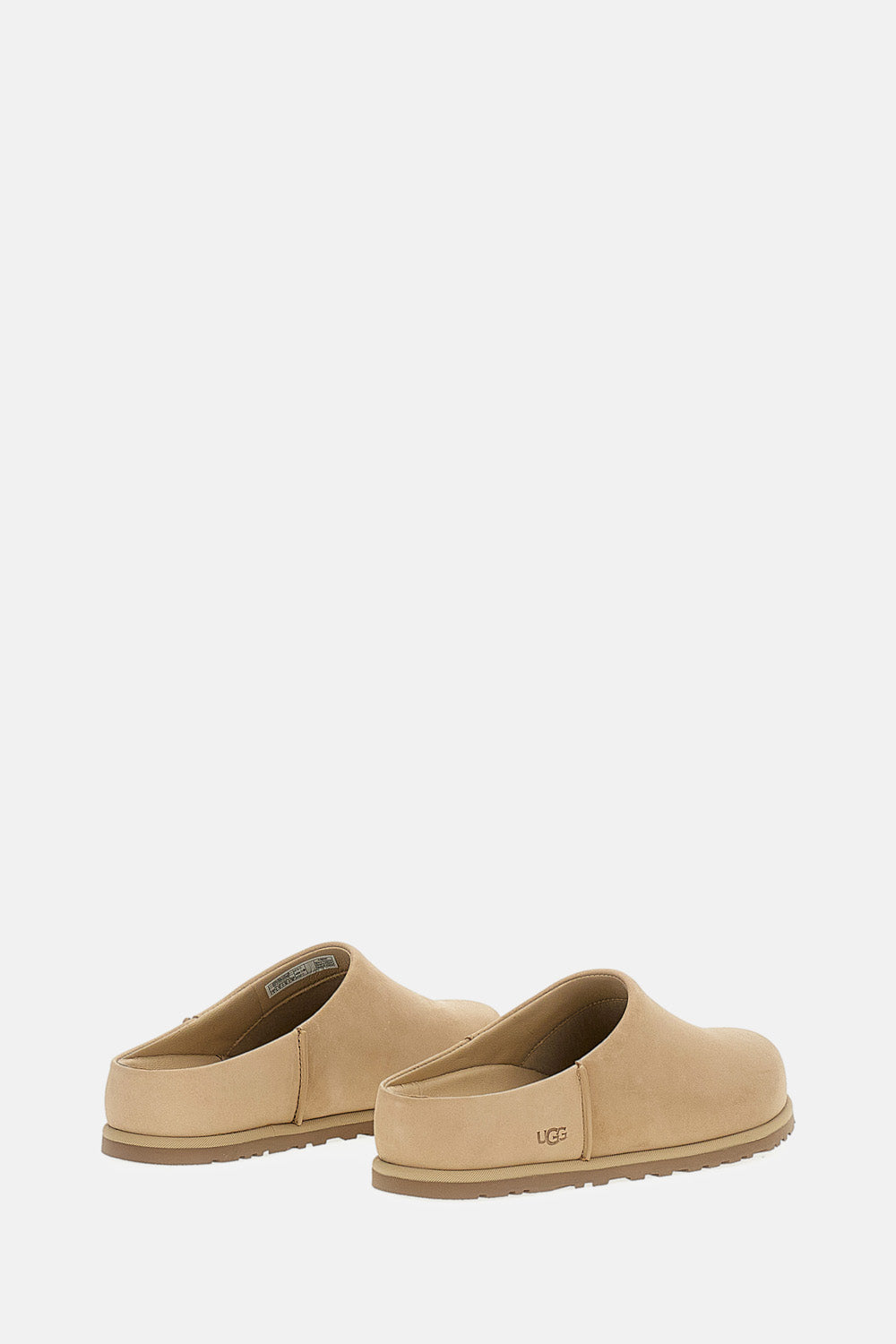 Ugg Flat Shoes Beige Leather