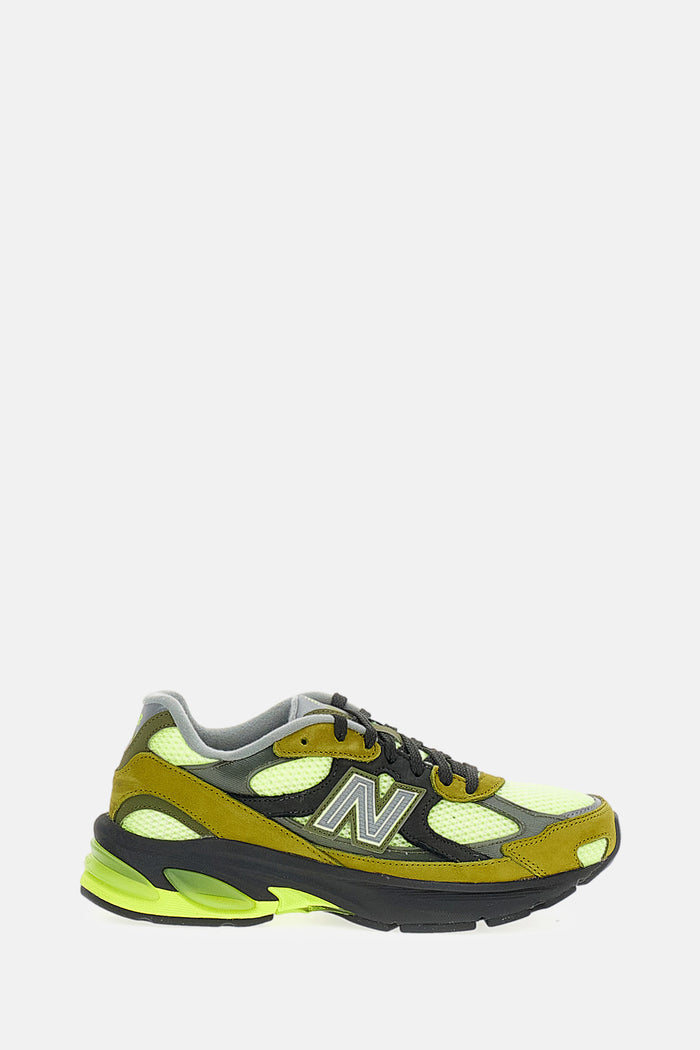 New Balance Sneakers Green Leather/synthetic/mesh