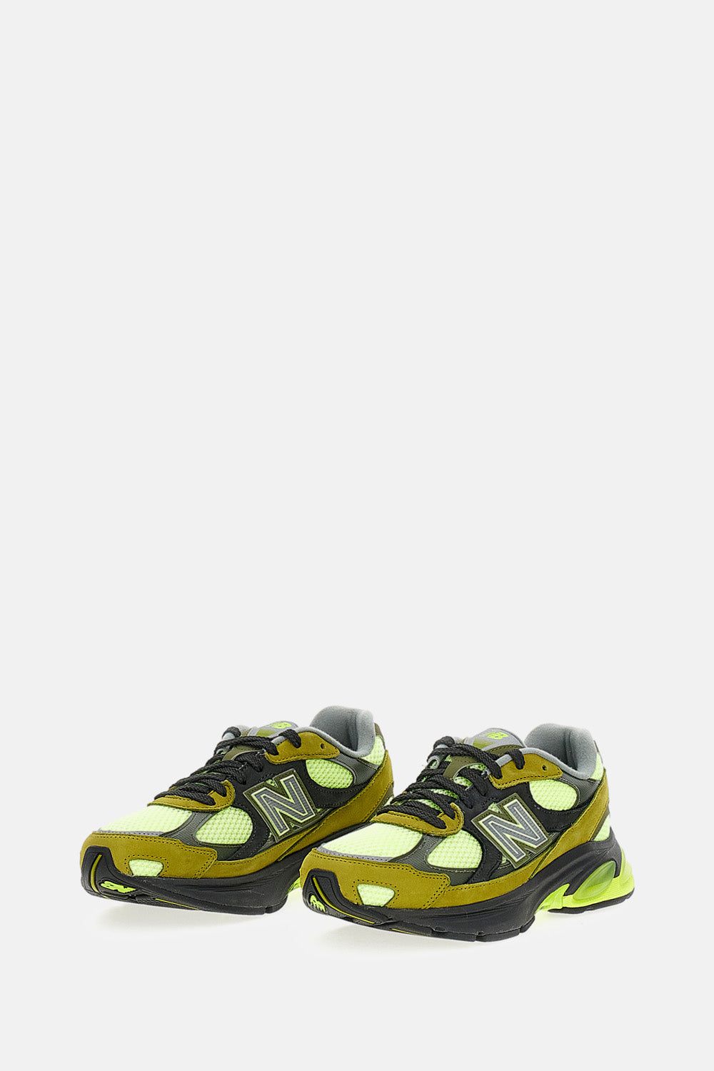 New Balance Sneakers Green Leather/synthetic/mesh
