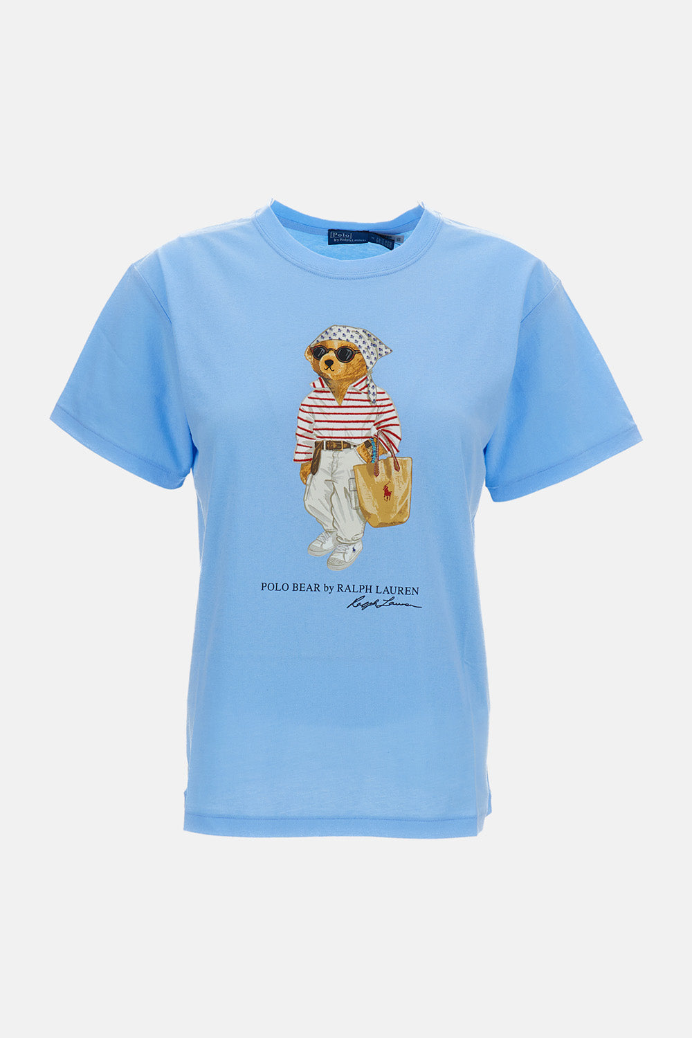 Polo Ralph Lauren T-Shirts And Polos Sky Blue Cotone