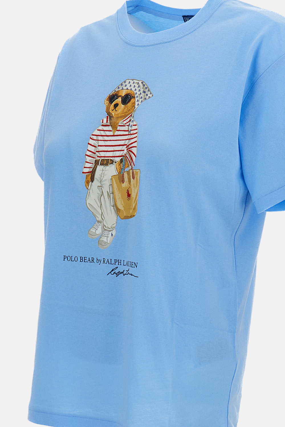 Polo Ralph Lauren T-Shirts And Polos Sky Blue Cotone