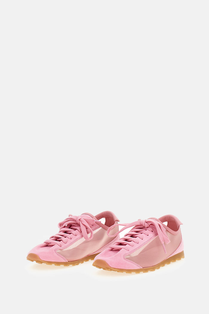 Jacquemus Sneakers Rose Lamb Leather