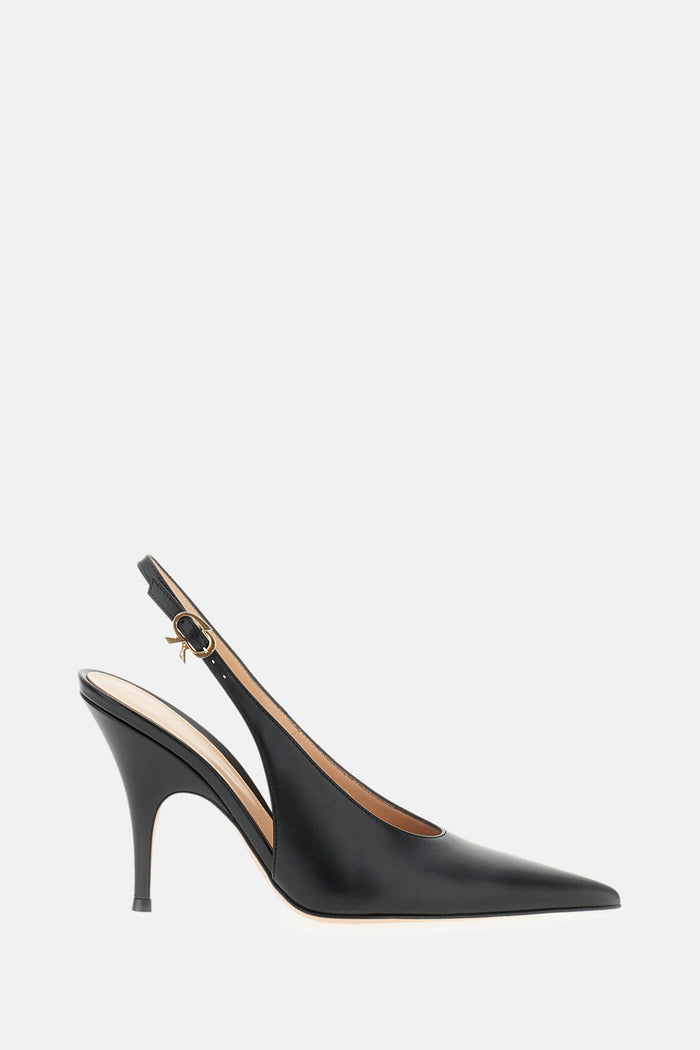 Gianvito Rossi With Heel Black Calf Leather