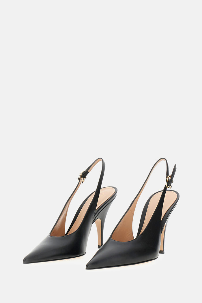 Gianvito Rossi With Heel Black Calf Leather