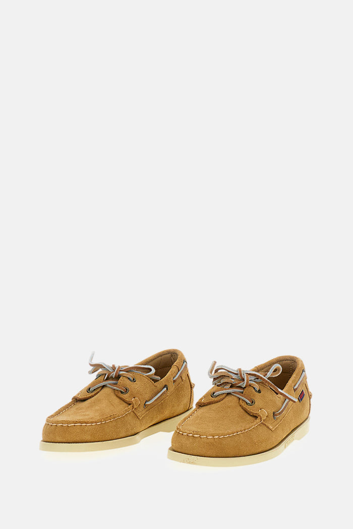 Sebago Flat Shoes Beige Leather