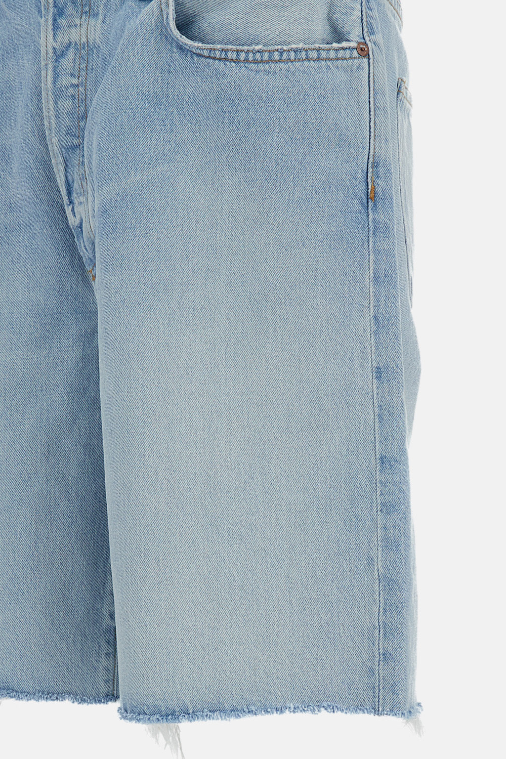 Agolde Shorts Azzurro Co Lyc