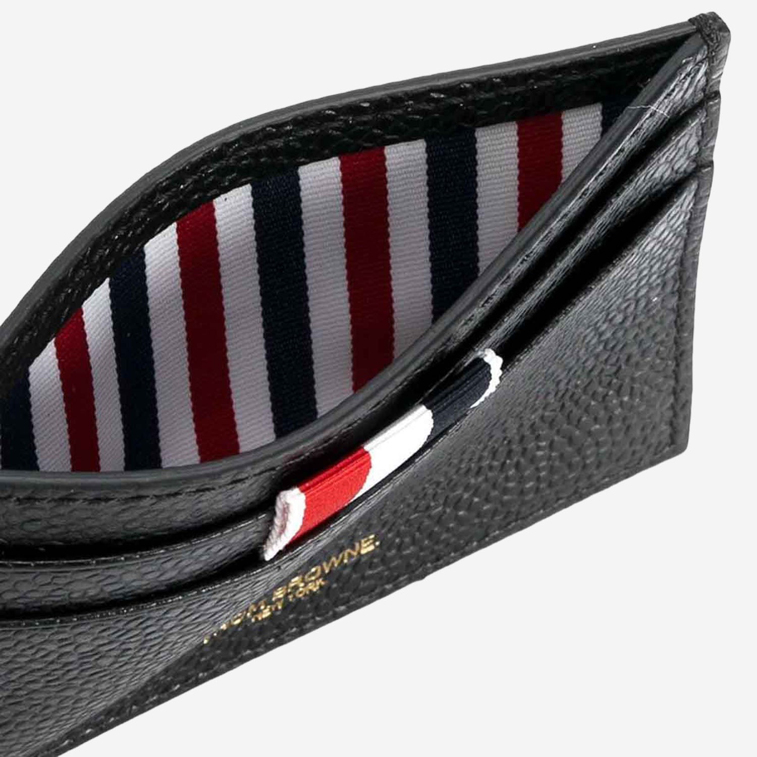 Thom Browne Wallets Black Self: Calf Full Grain Leather