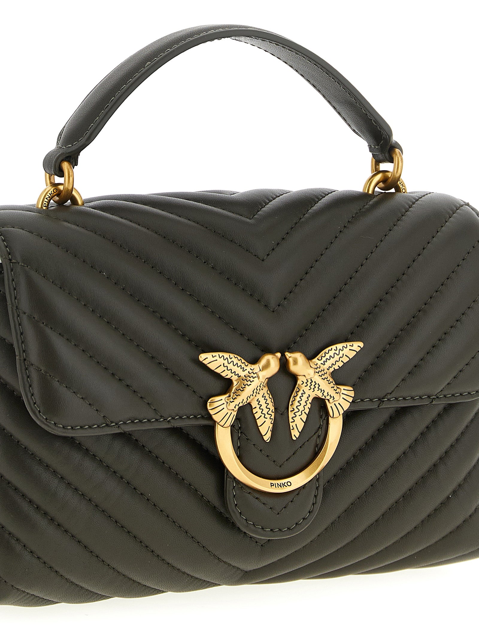 Mini Lady Love Puff handbag Green Hand Bags