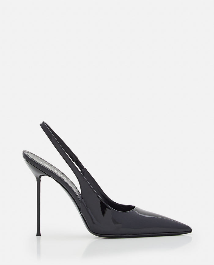 Paris Texas With Heel Black Calf Leather