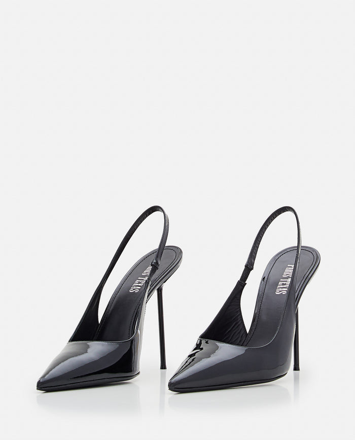 Paris Texas With Heel Black Calf Leather