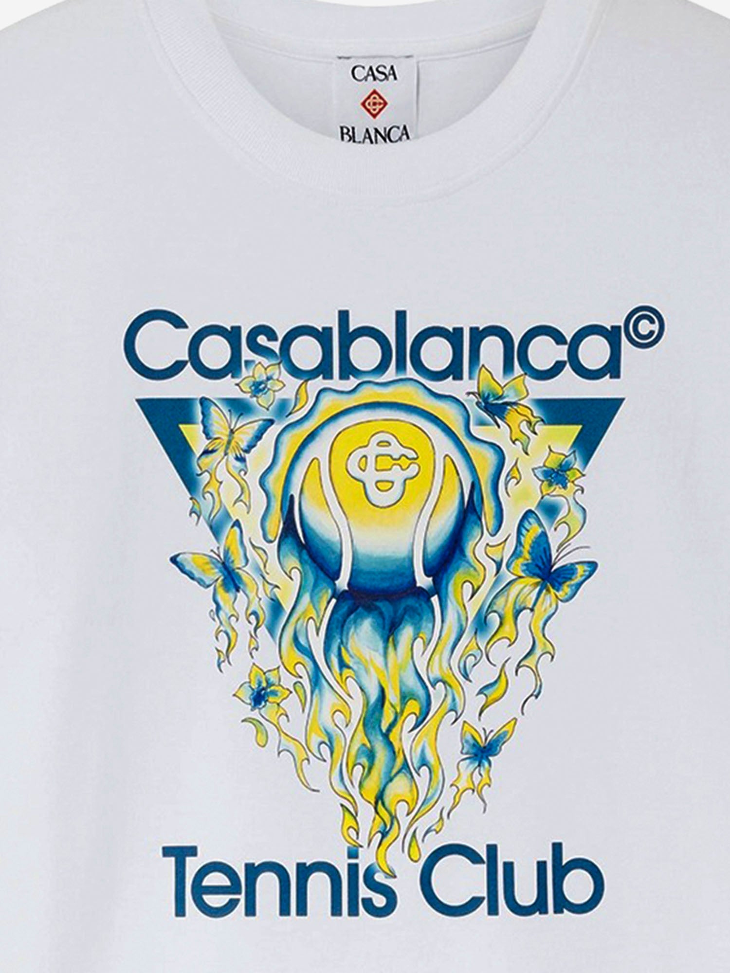 Casablanca T-shirts and Polos White Organic Cotton