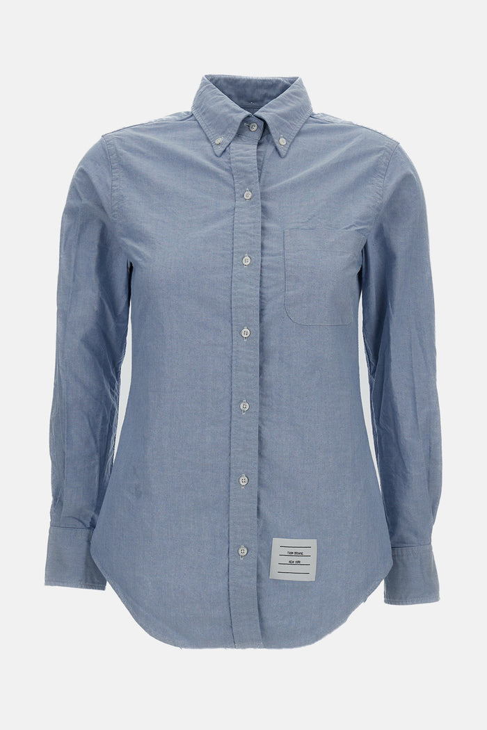 Thom Browne Shirts Sky Blue Self: Cotton