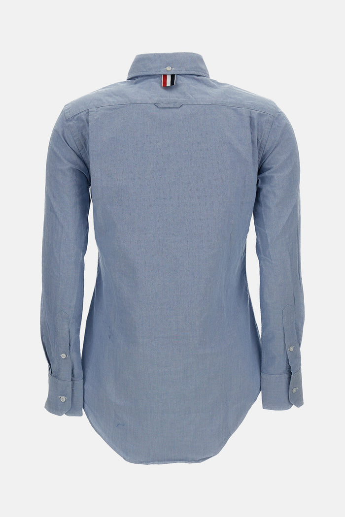 Thom Browne Shirts Sky Blue Self: Cotton