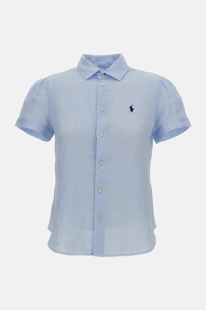 Polo Ralph Lauren Shirts Sky Blue Lino
