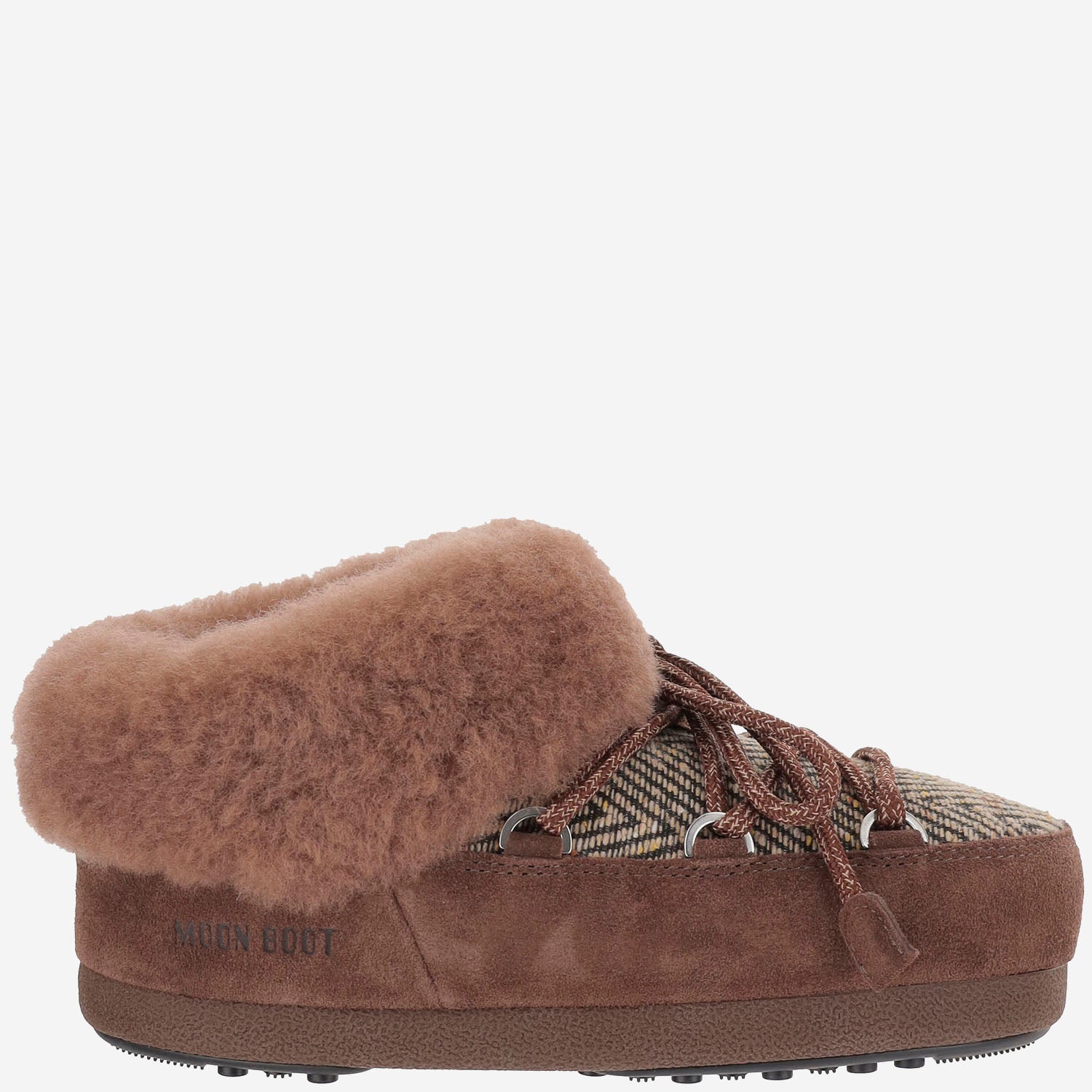 MOON BOOT X GUEST IN RESIDENCE Flat shoes Brown Poliammide