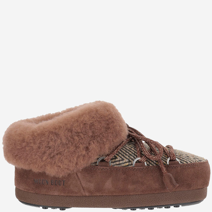 MOON BOOT X GUEST IN RESIDENCE Flat shoes Brown Poliammide