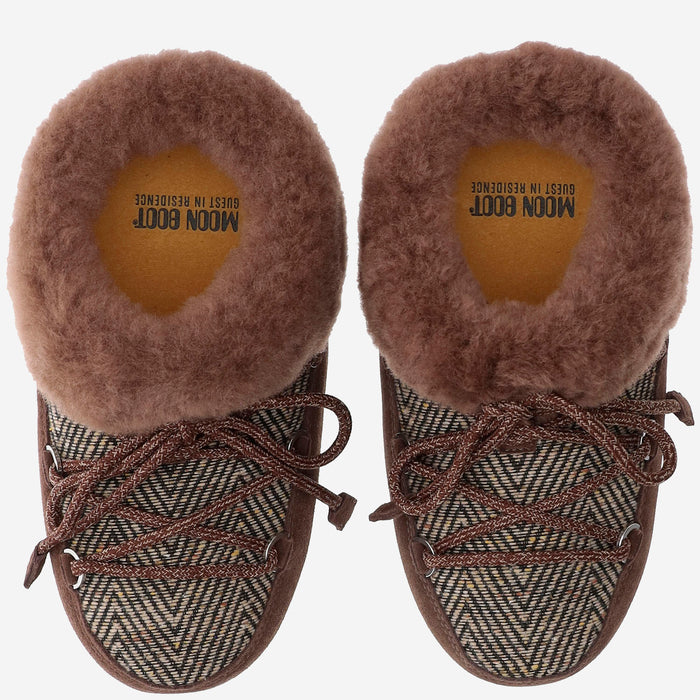 MOON BOOT X GUEST IN RESIDENCE Flat shoes Brown Poliammide