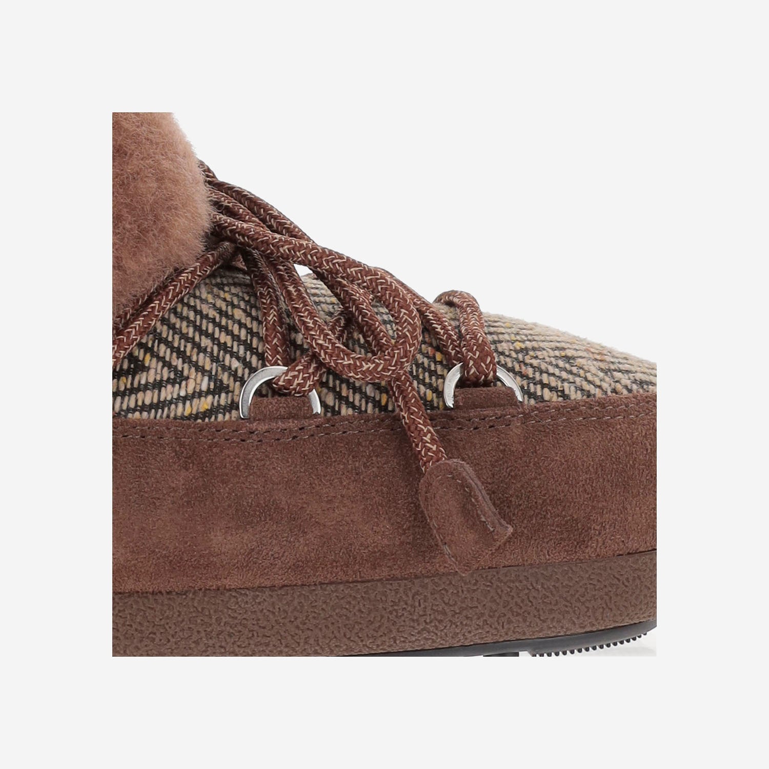 MOON BOOT X GUEST IN RESIDENCE Flat shoes Brown Poliammide