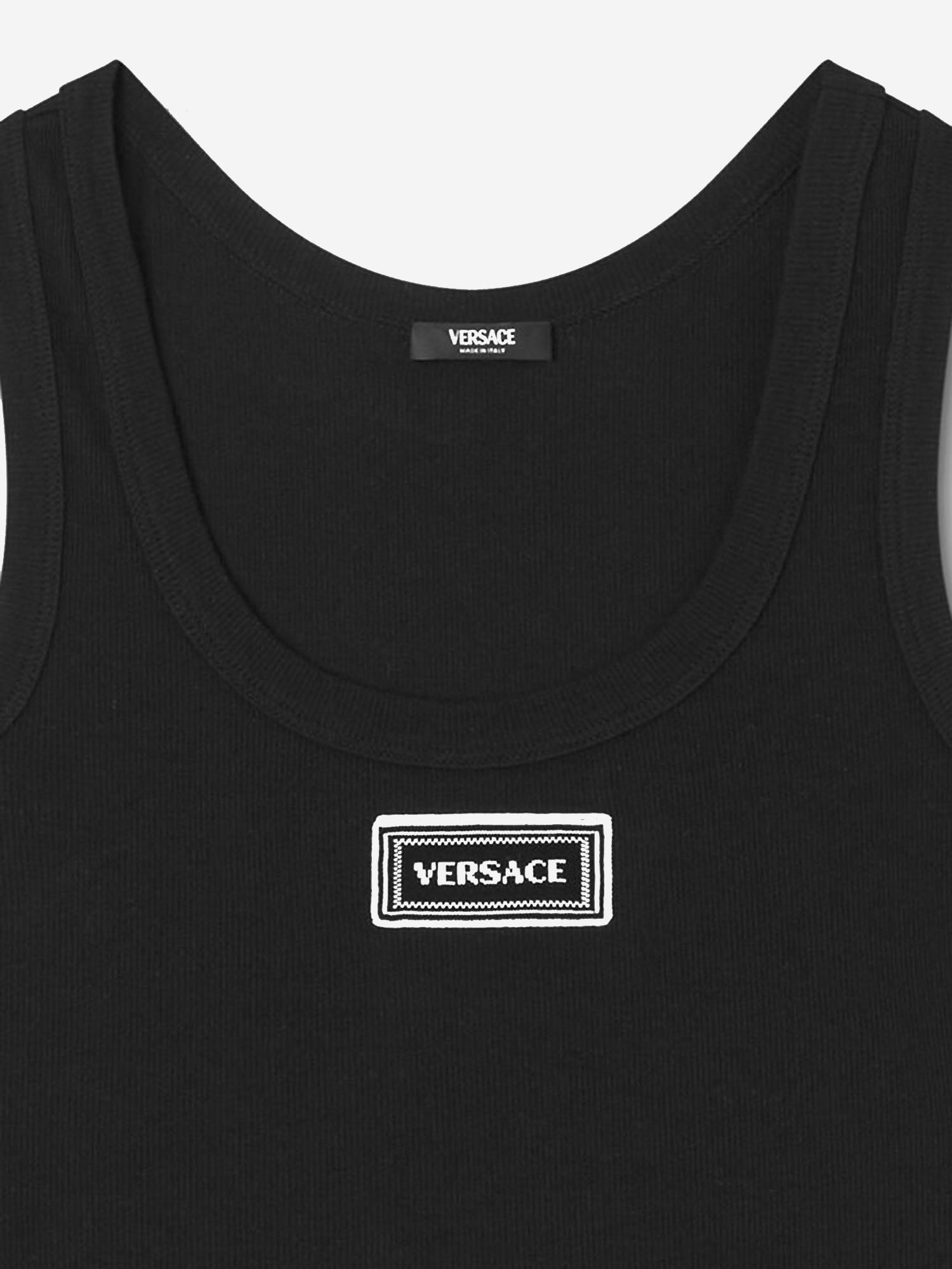 Versace Top Black 1.outer Fabric:elastane