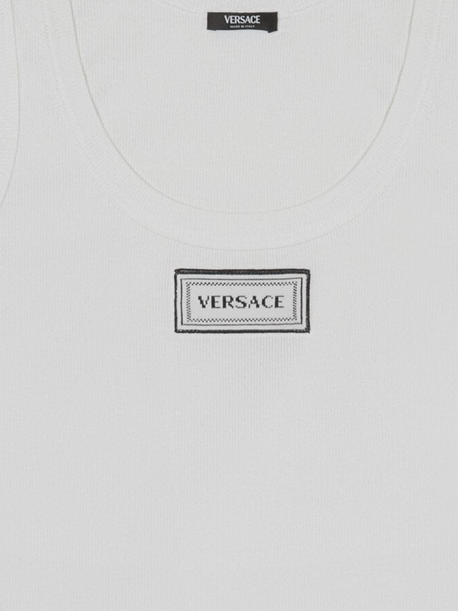 Versace Top White 1.outer Fabric:elastane