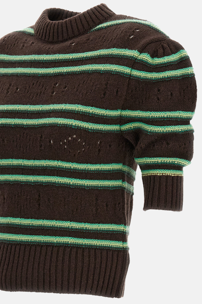 Marni Sweaters Brown Kashmir Knit
