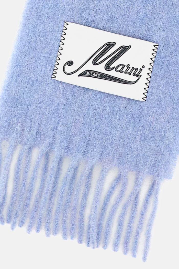 Marni Scarfs Blue Alpaca Woven Polyamide